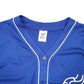 Mens Blue Varsity Spirit Vikings Baseball Jersey Little league USA Short Sleeve T Shirt