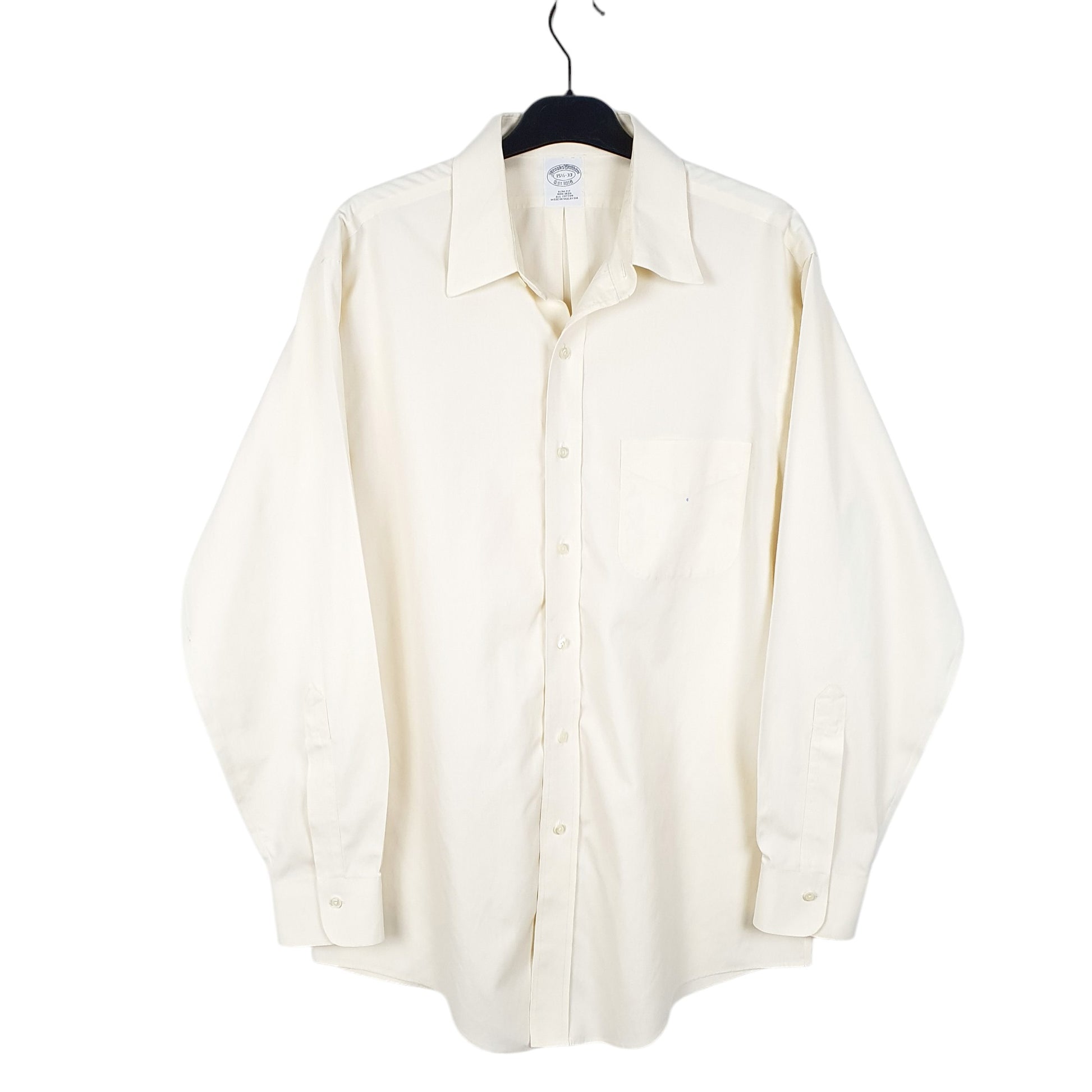 Mens Yellow Brooks Brothers  Long Sleeve Shirt