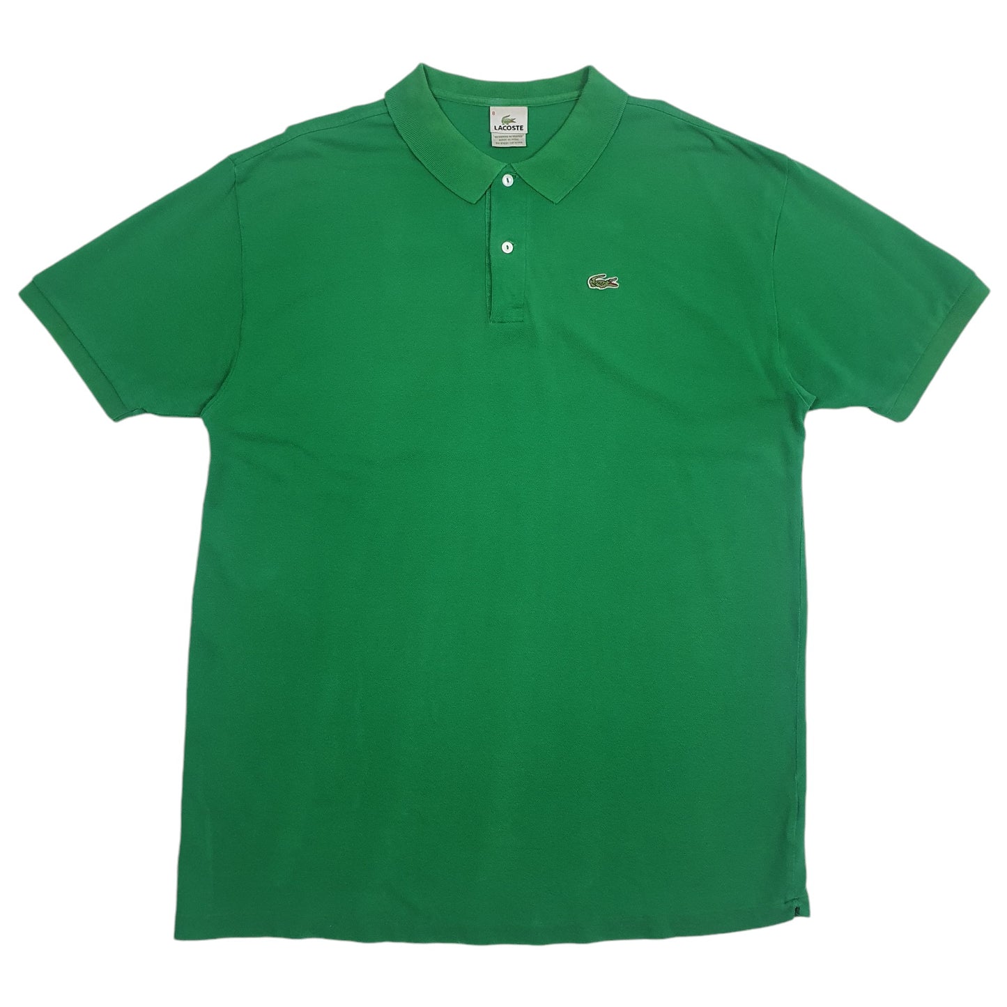 Mens Green Lacoste  Short Sleeve Polo Shirt