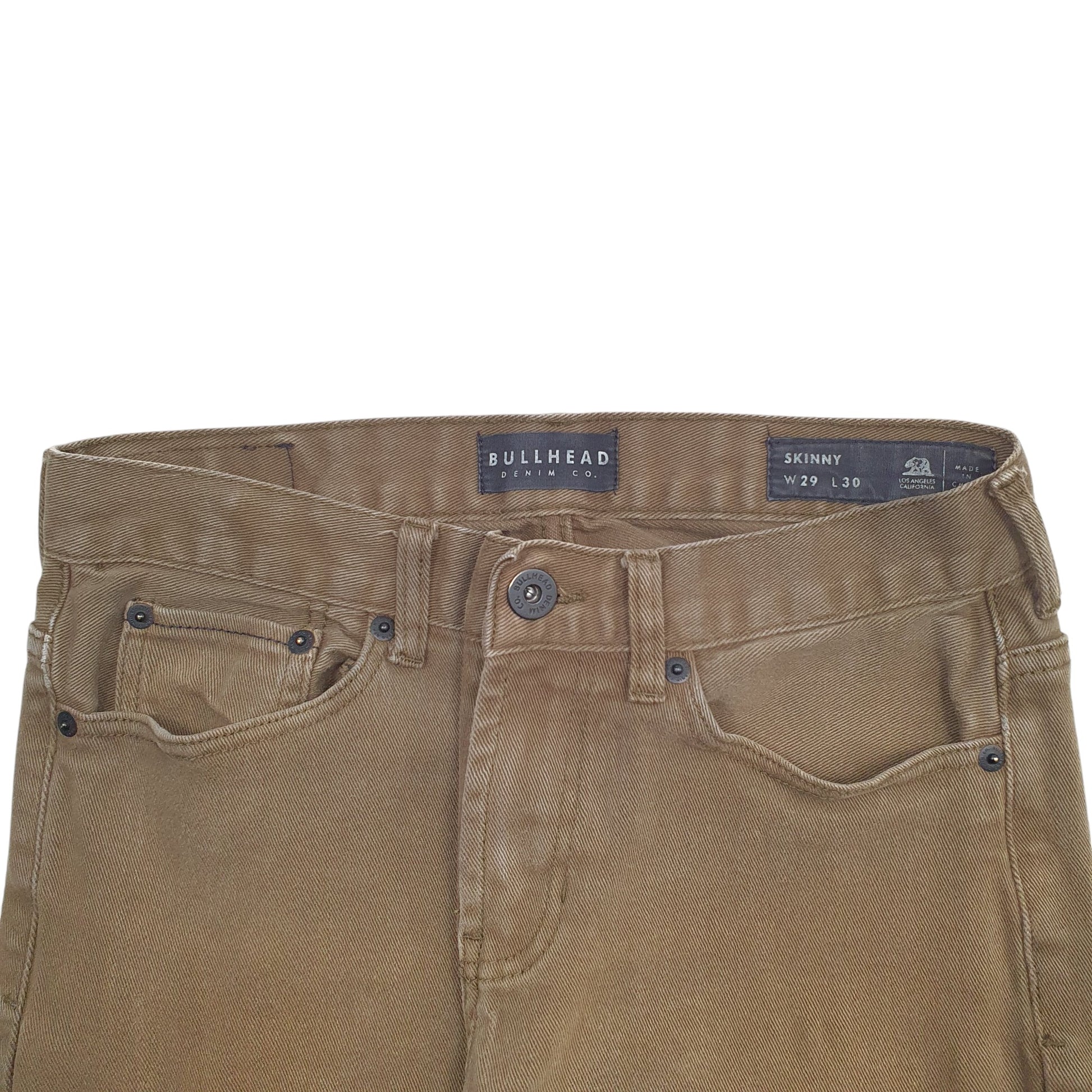 Mens Khaki Bullhead  Casual JeansW29 L30