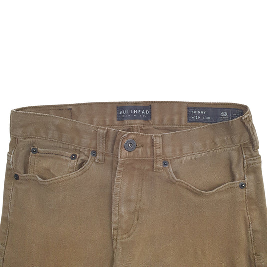 Mens Khaki Bullhead  Casual JeansW29 L30