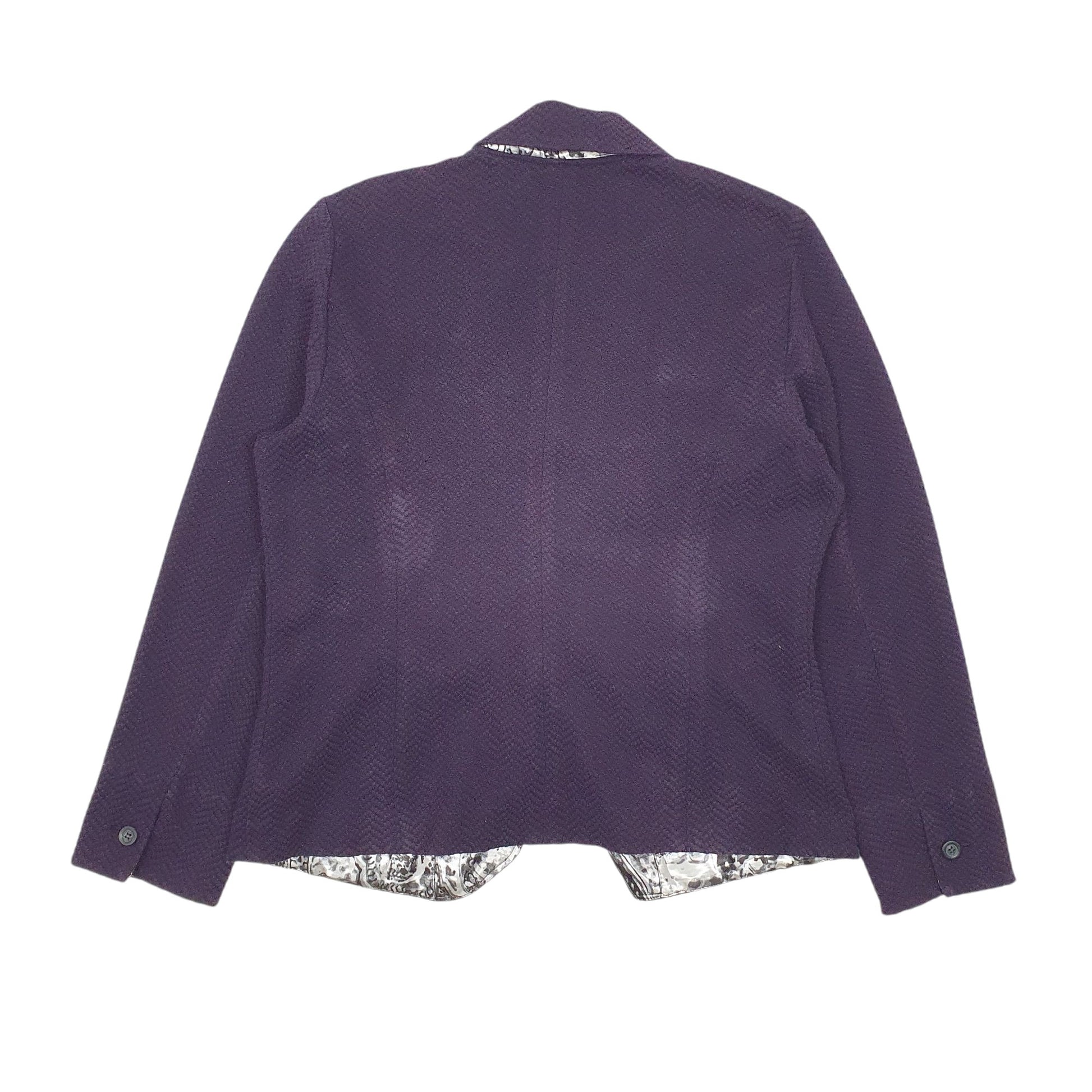 Womens Purple Coldwater Creek Vintage Cardigan Coat