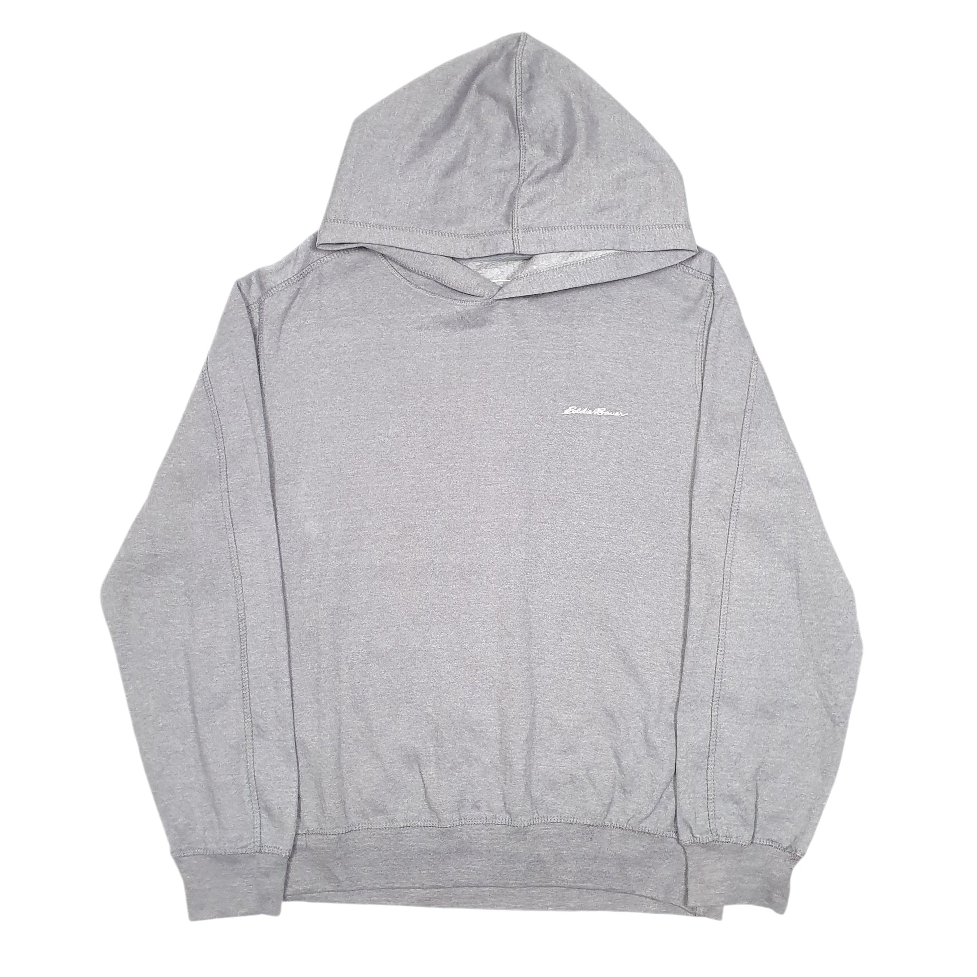 Mens Grey Eddie Bauer Lounge Hoodie Jumper