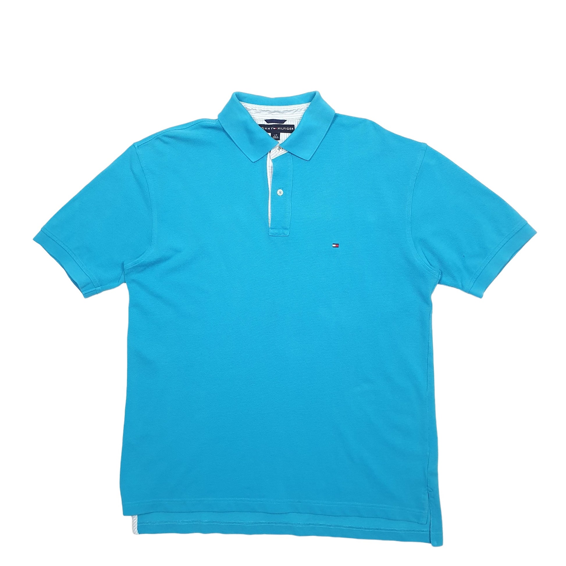 Mens Blue Tommy Hilfiger  Short Sleeve Polo Shirt