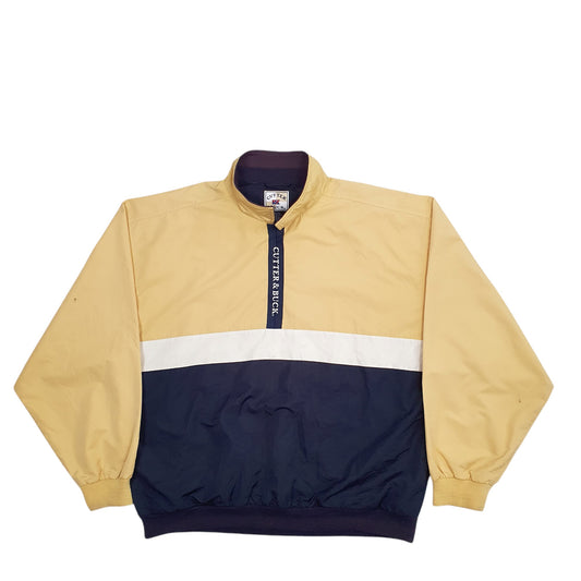 Mens Yellow Cutter & Buck  Crewneck Coat