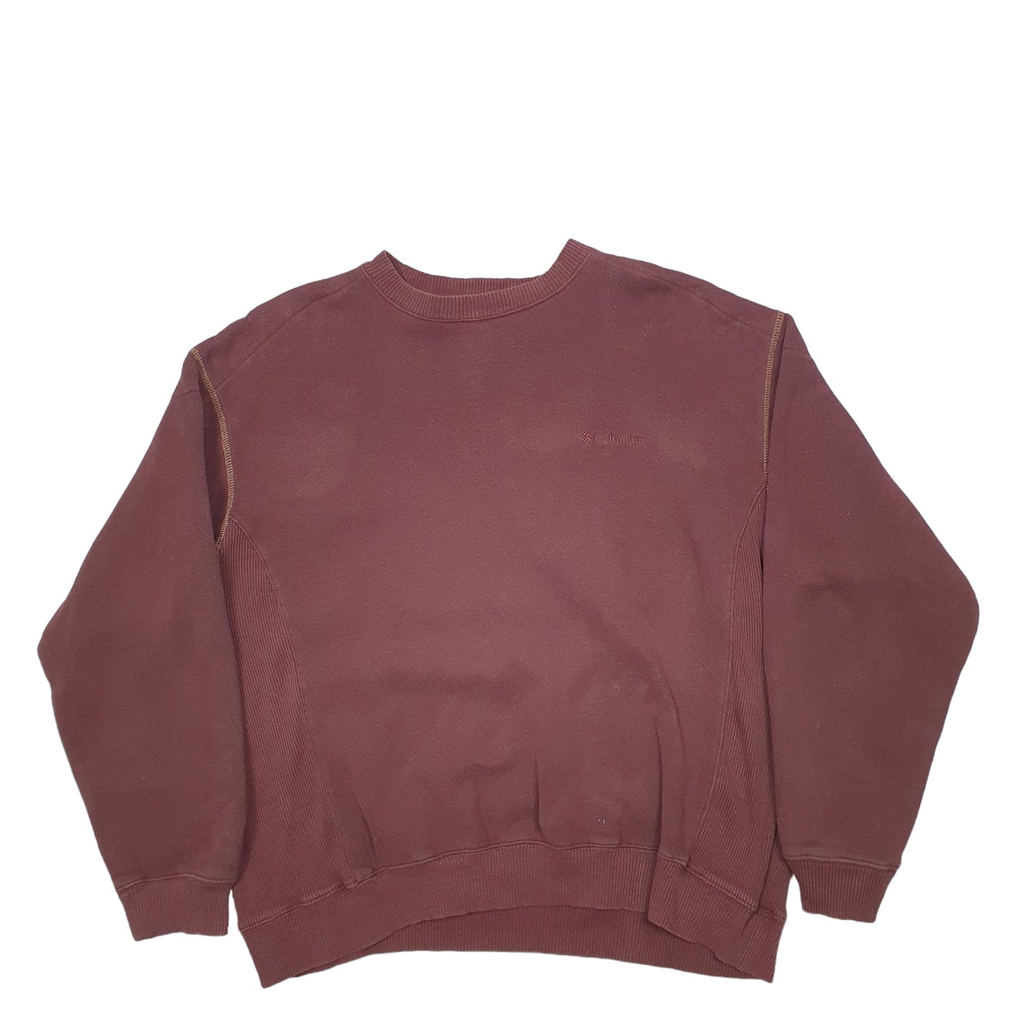 Mens Brown Columbia  Crewneck Jumper