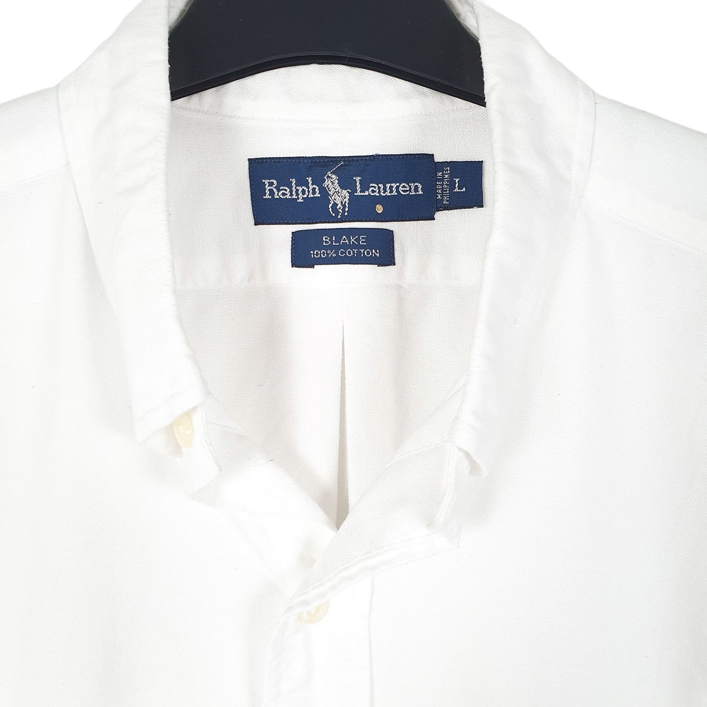 Mens White Ralph Lauren Oxford Short Sleeve Shirt