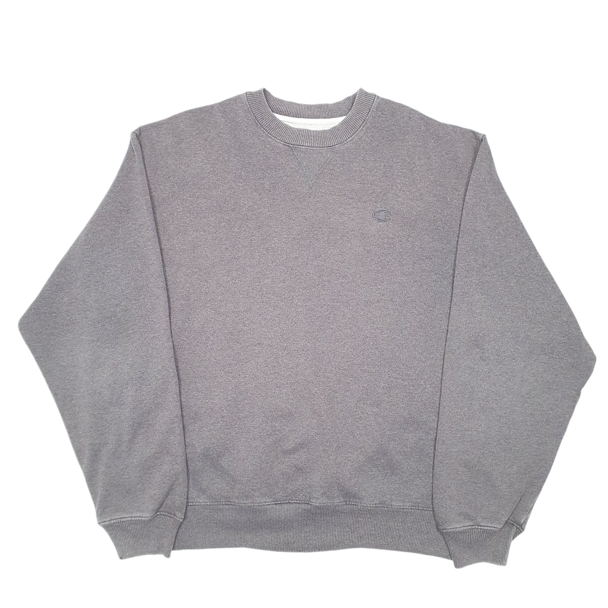 Mens Grey Champion  Crewneck Jumper