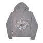 Womens Grey Harley Davidson Hoodie Full Zip Jumper