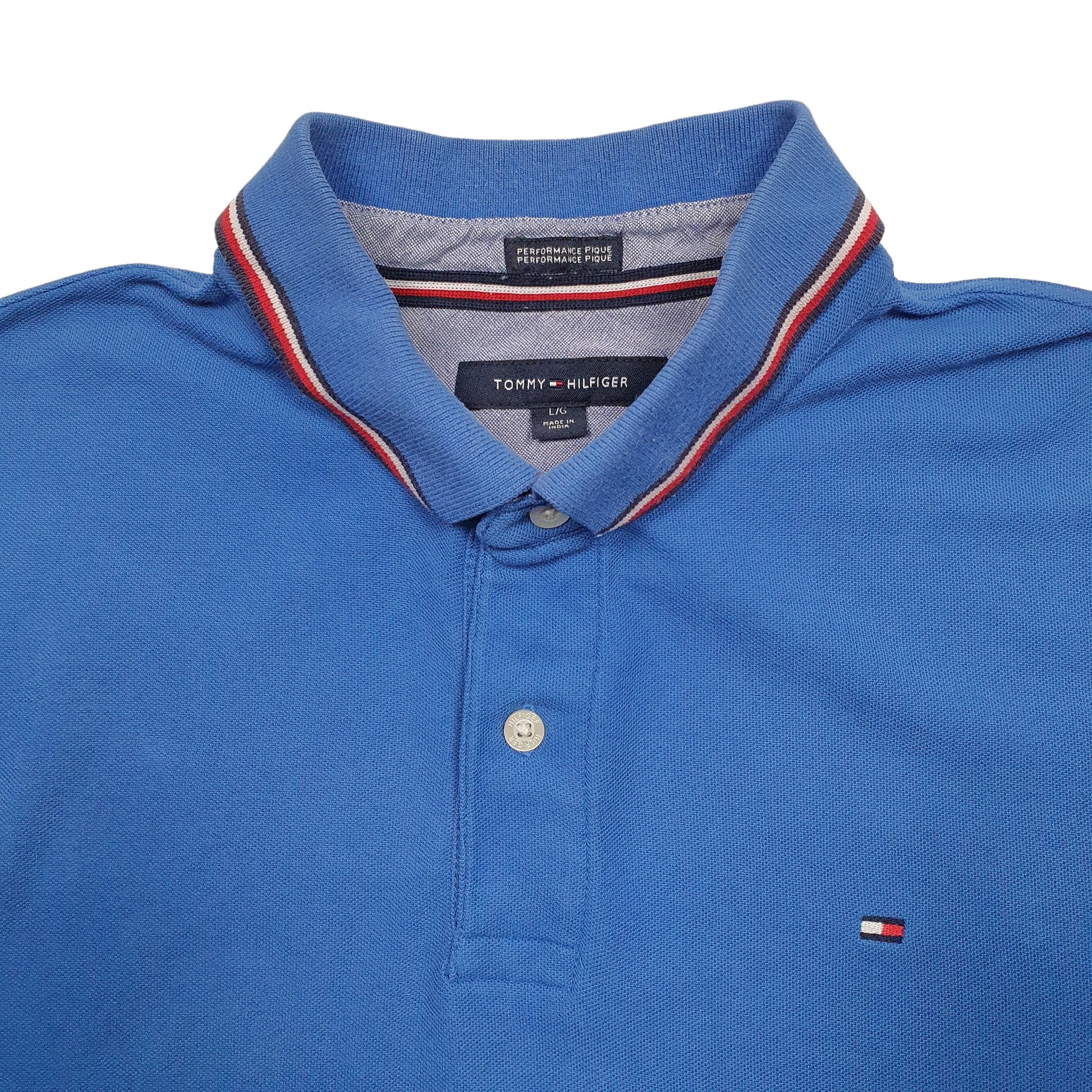 Mens Blue Tommy Hilfiger  Short Sleeve Polo Shirt