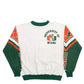 Mens White Chalk Line University Of Miami Hurricanes Made In USA Football 90's Crewneck Jumper