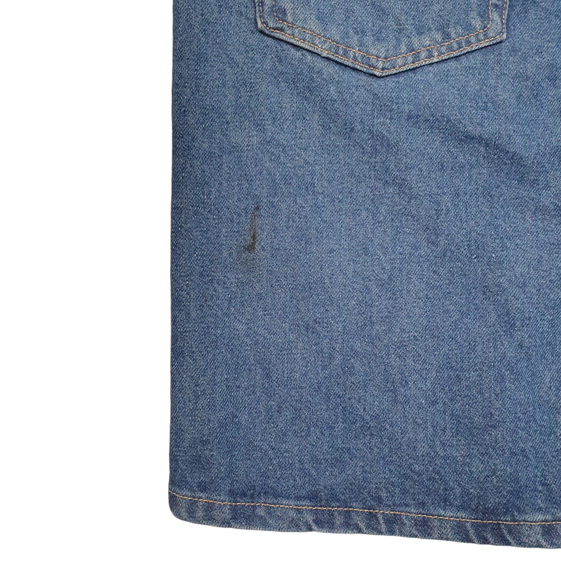 Mens Blue Lee  Denim Shorts