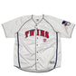 Mens White Dynasty MLB Baseball Jersey Minnesota Twins USA Short Sleeve T Shirt
