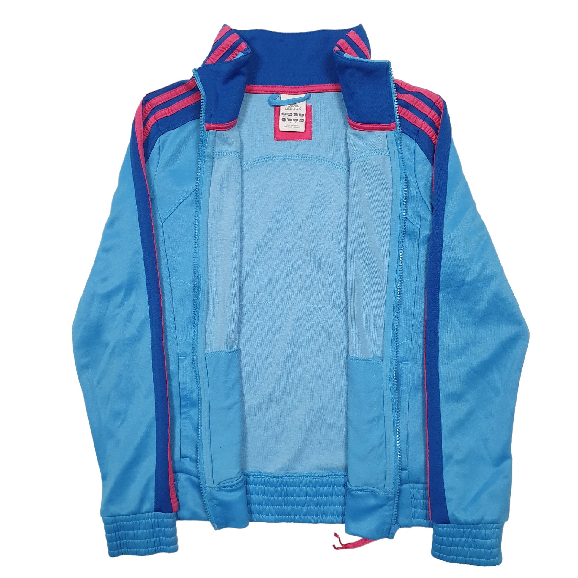 Womens Blue Adidas  Full Zip Jumper