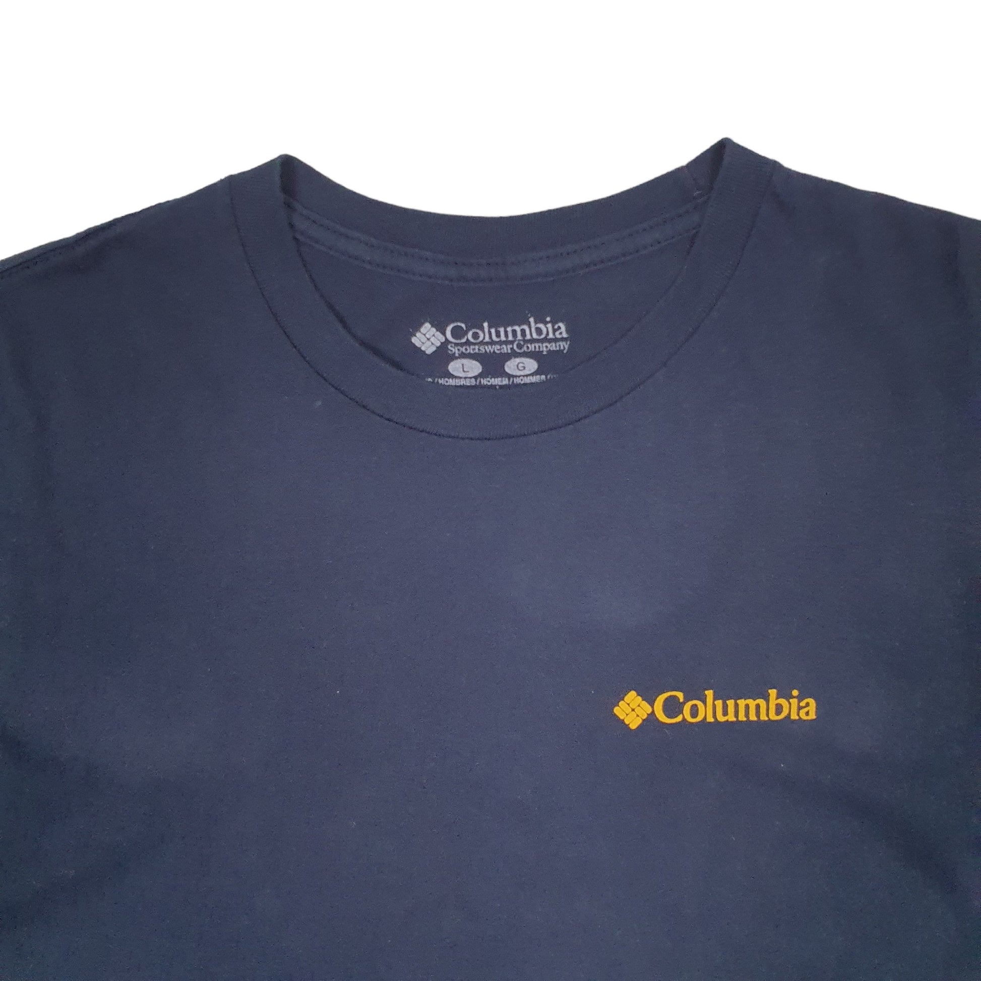 Mens Blue Columbia Sportswear Spellout Short Sleeve T Shirt