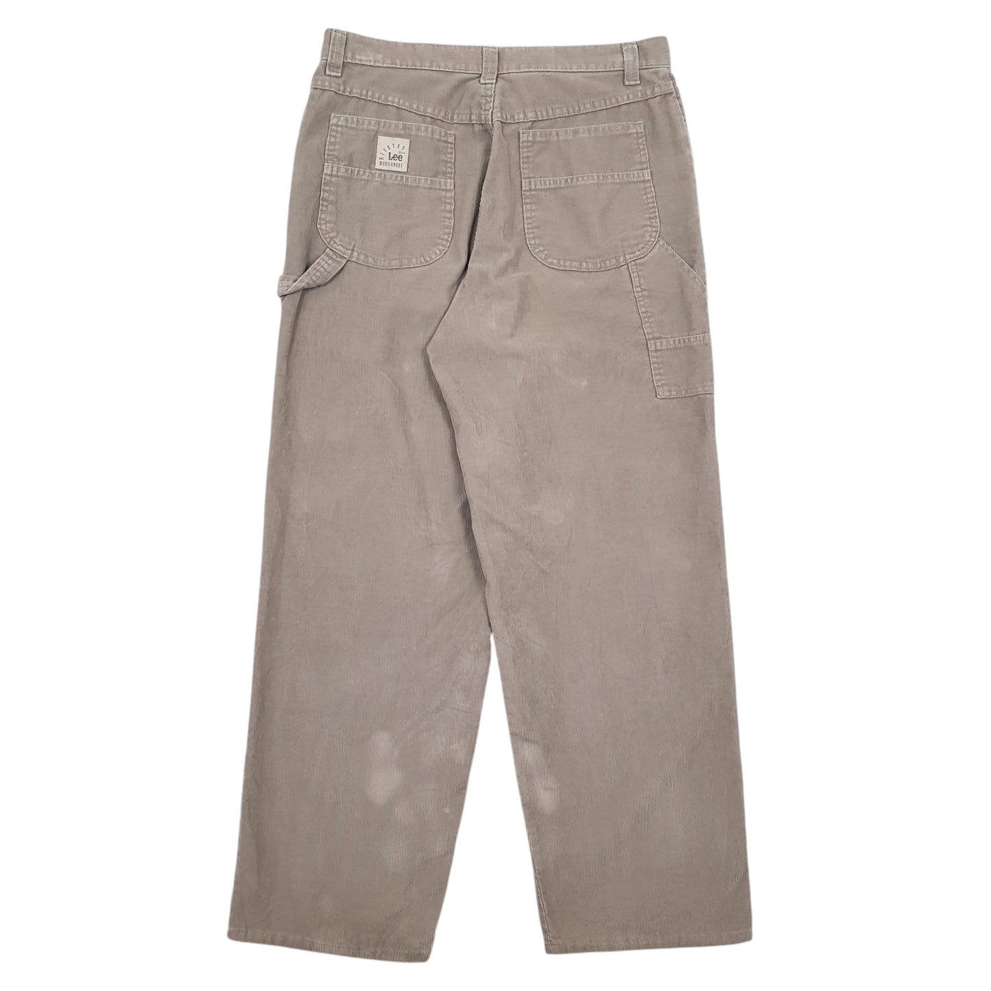 Mens Beige Lee  Corduroy Trousers