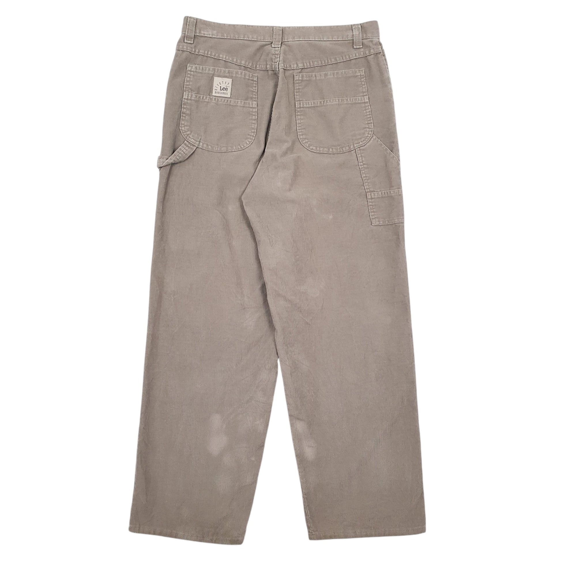 Mens Beige Lee  Corduroy Trousers