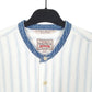 Mens White Nautica Grandad Collar Long Sleeve Shirt