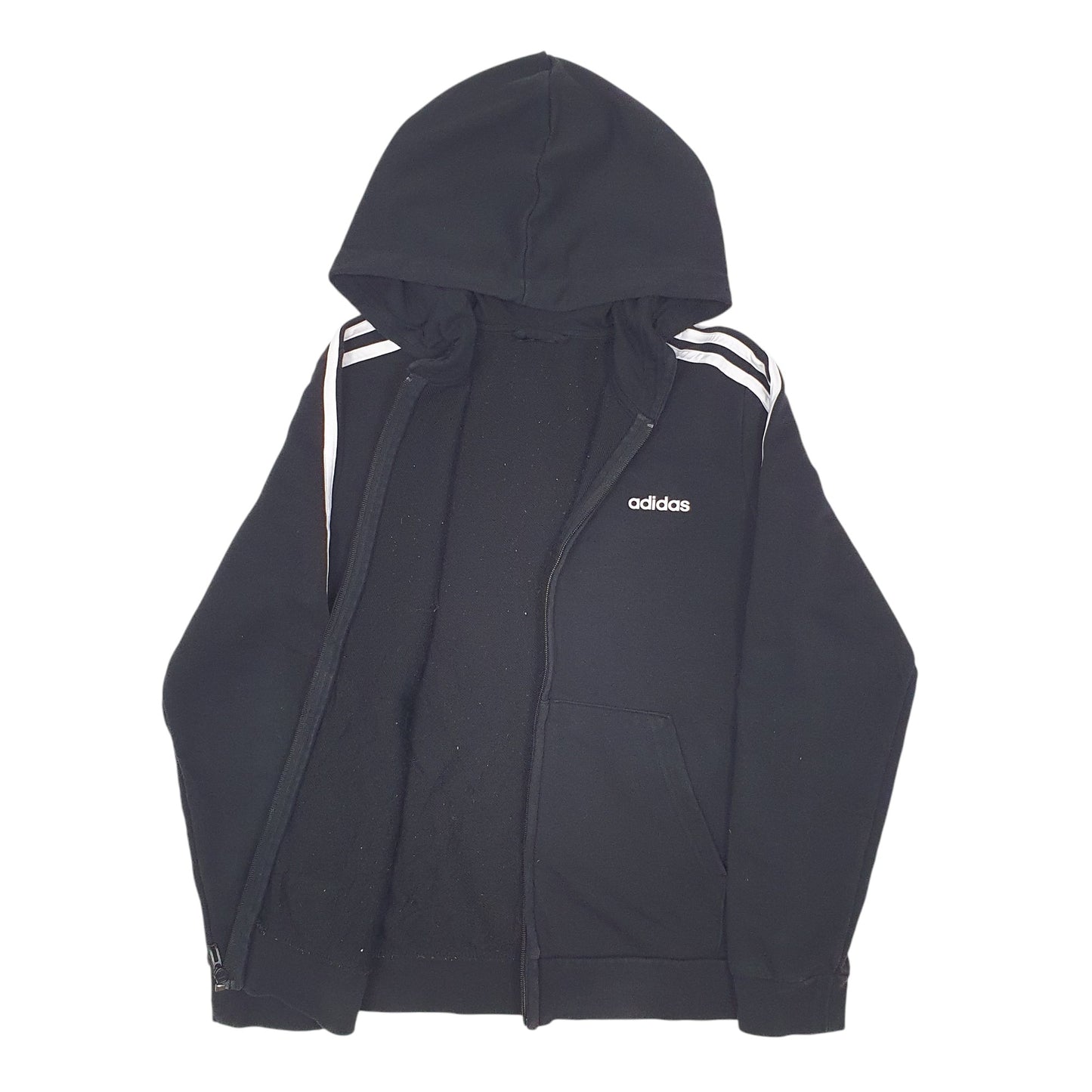 Womens Black Adidas  Full Zip Jumper