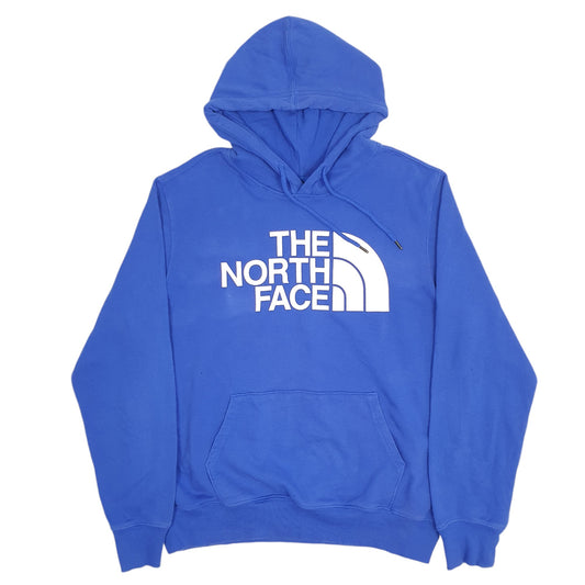 Mens Blue The North Face Spellout Hoodie Jumper