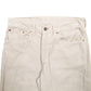 Mens Cream Levis 505 Corduroy Trousers