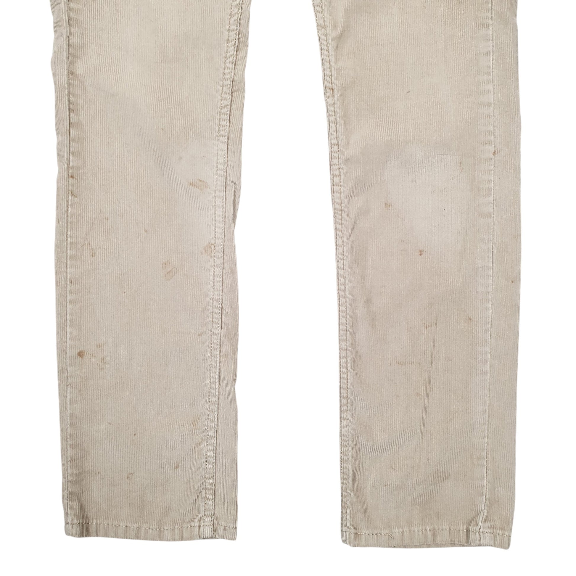 Mens Beige Levis  Corduroy Trousers