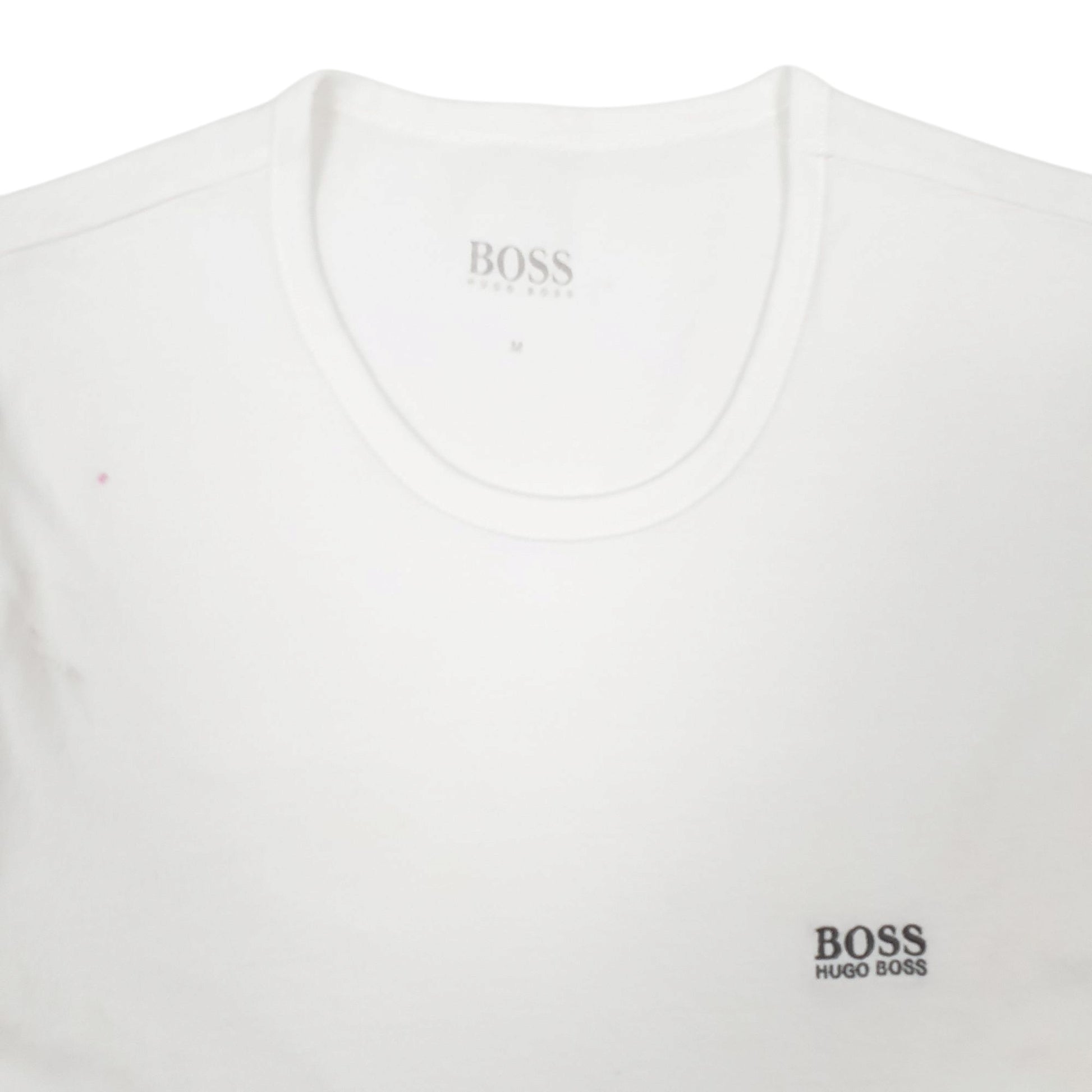 Mens White Hugo Boss  Short Sleeve T Shirt