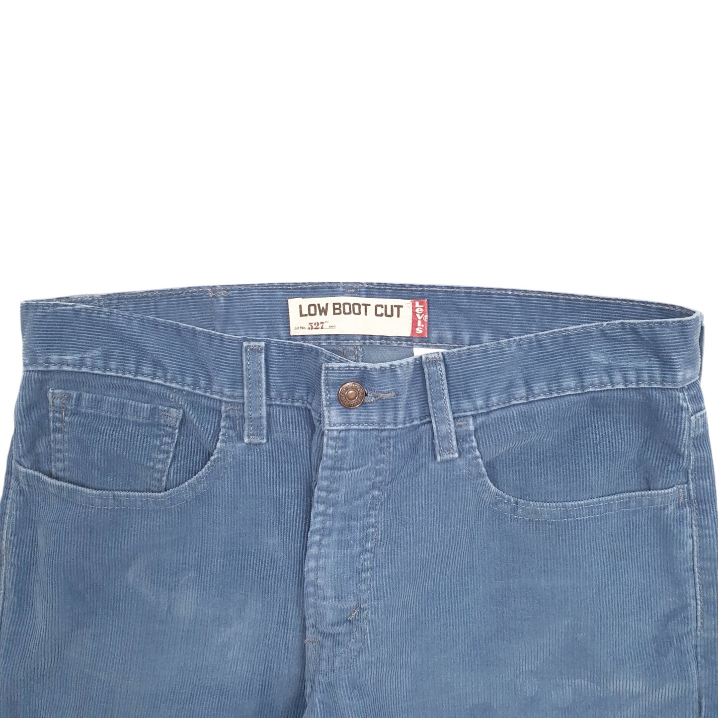 Mens Blue Levis 527 Corduroy Trousers