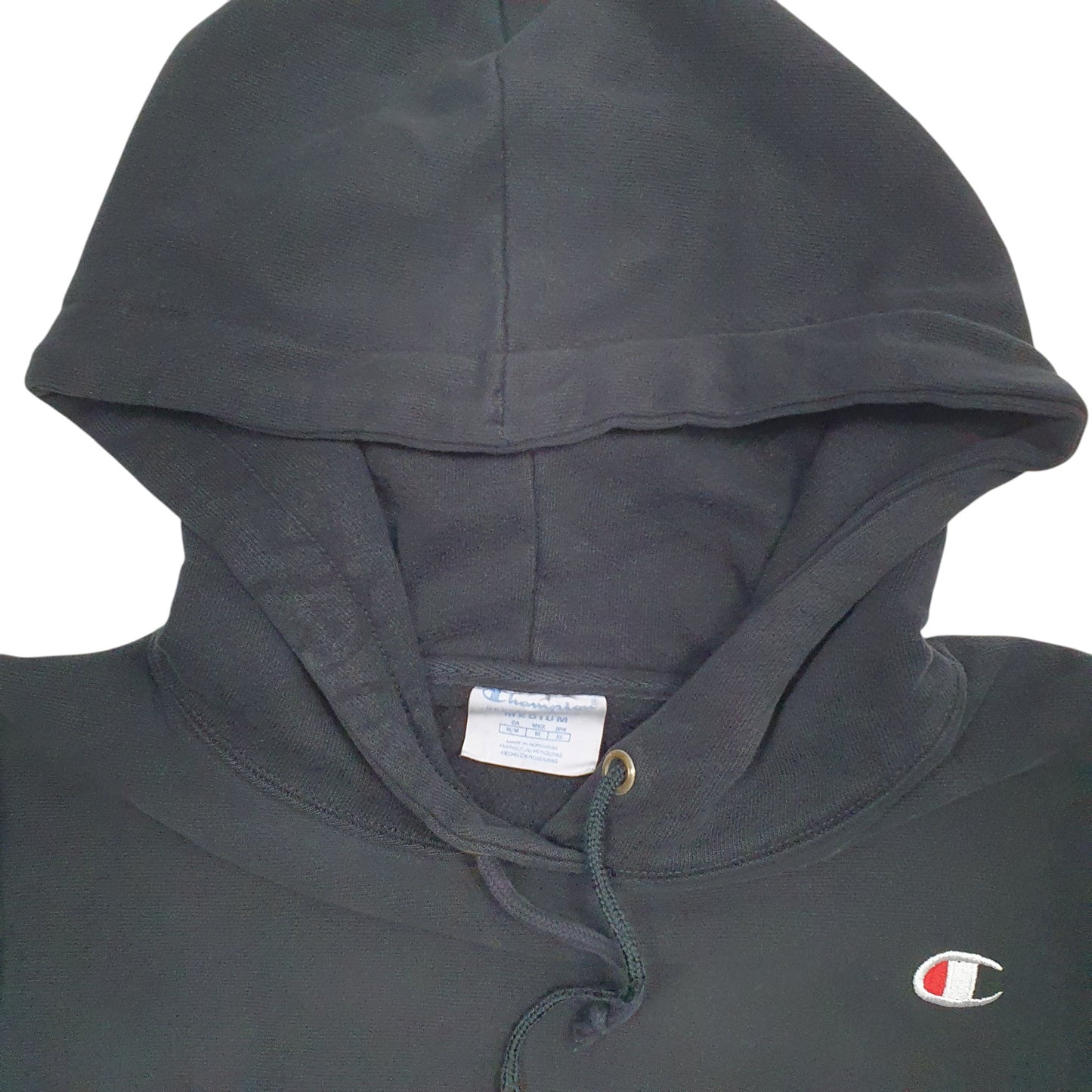 Womens Black Champion Reverse Weave Hoodie Jumper