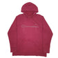 Mens Burgundy Champion Spellout Hoodie Jumper