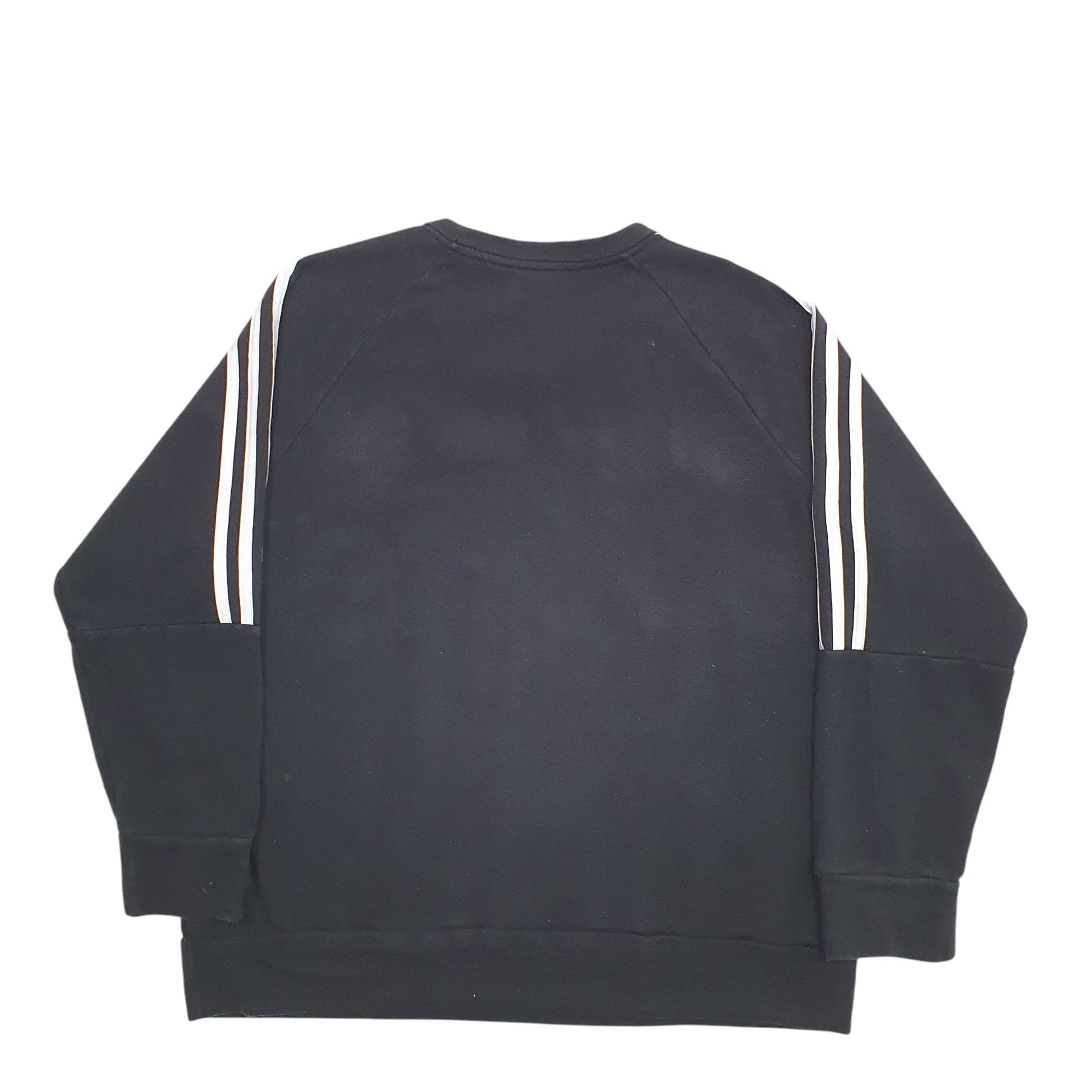 Womens Black Adidas  Crewneck Jumper