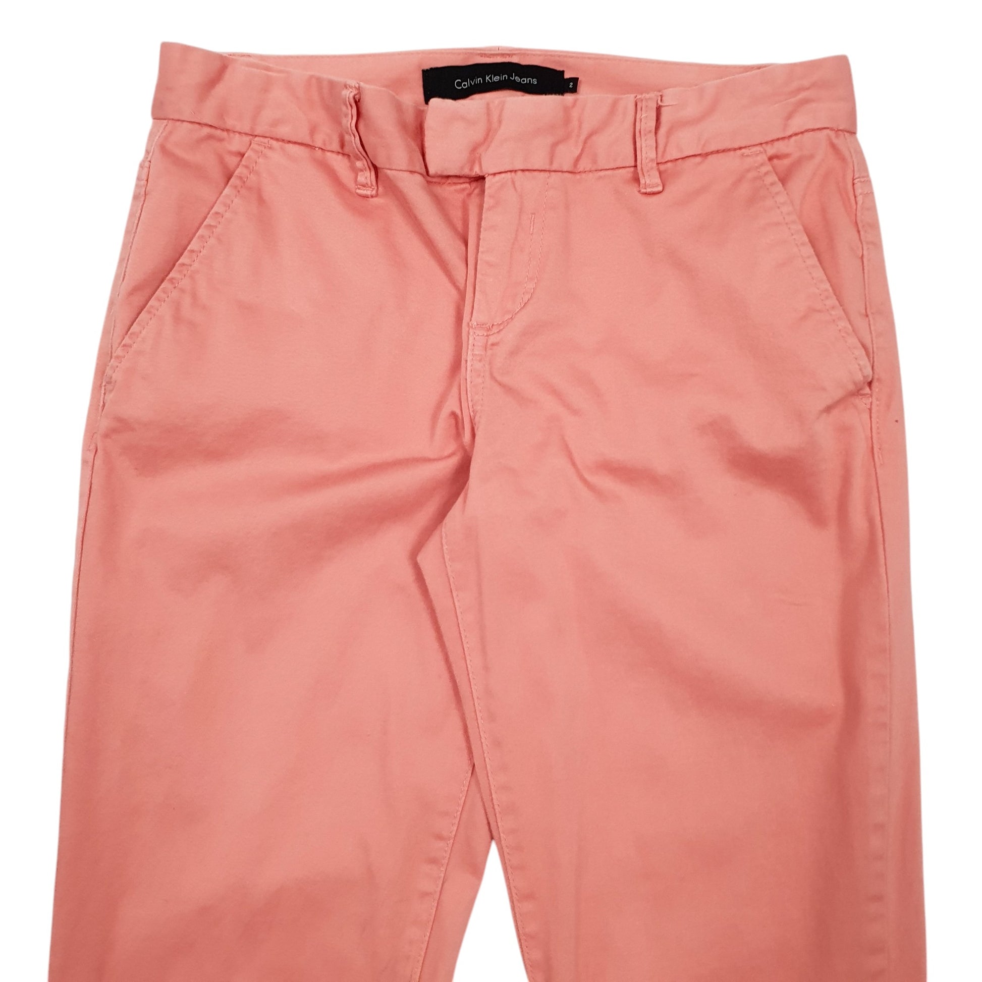 Womens Peach Calvin Klein Jeans  Chino Trousers