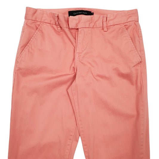 Womens Peach Calvin Klein Jeans  Chino Trousers