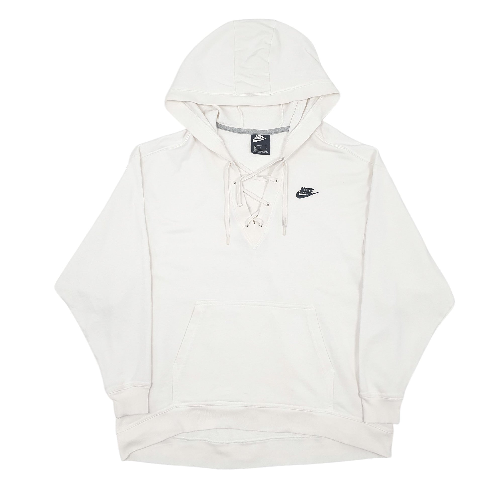 Mens White Nike Hockey Hoodie Jumper