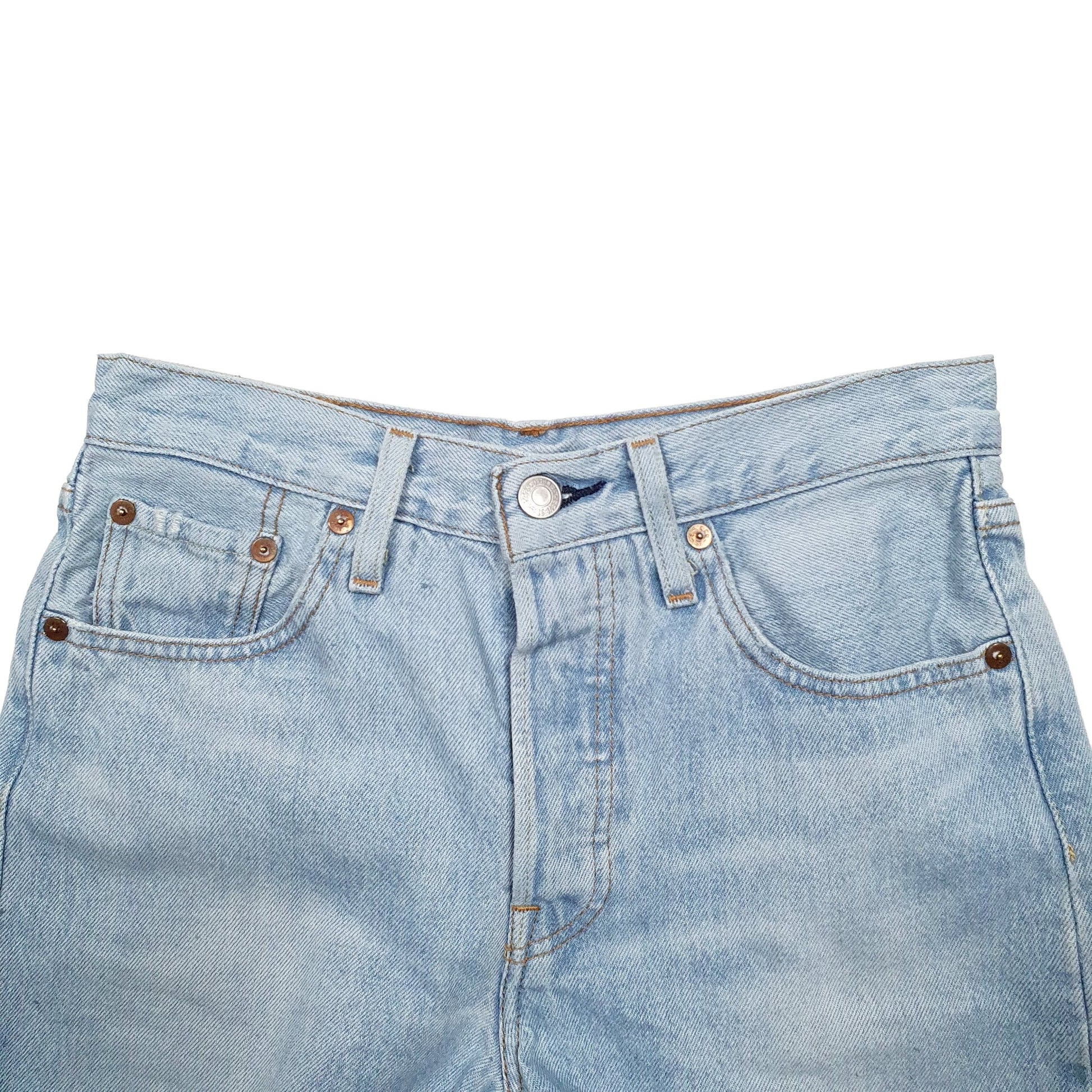 Womens Blue Levis 501 Jorts Denim Shorts