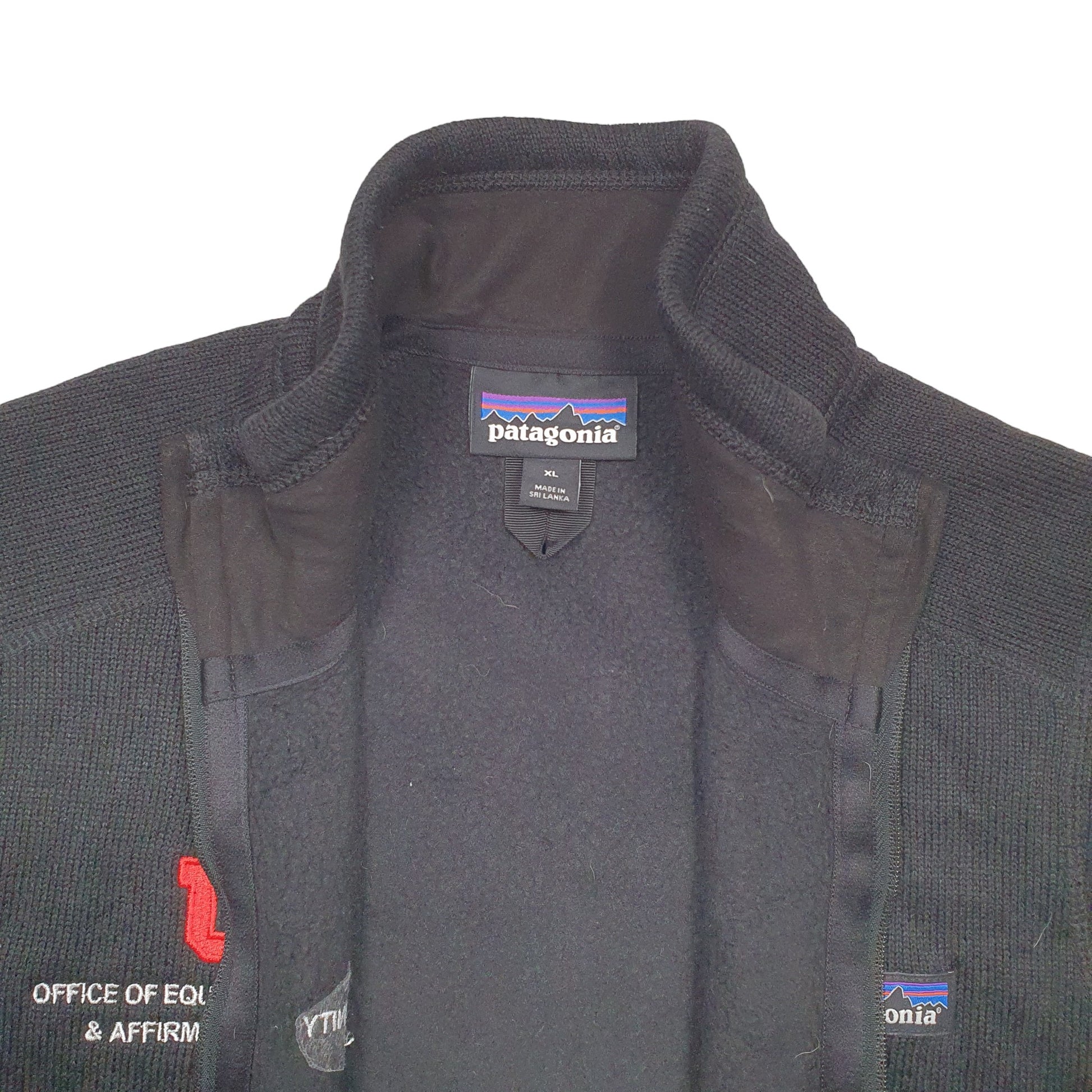 Mens Black Patagonia  Quarter Zip Coat