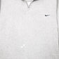 Mens Grey Nike  Quarter Zip Jumper