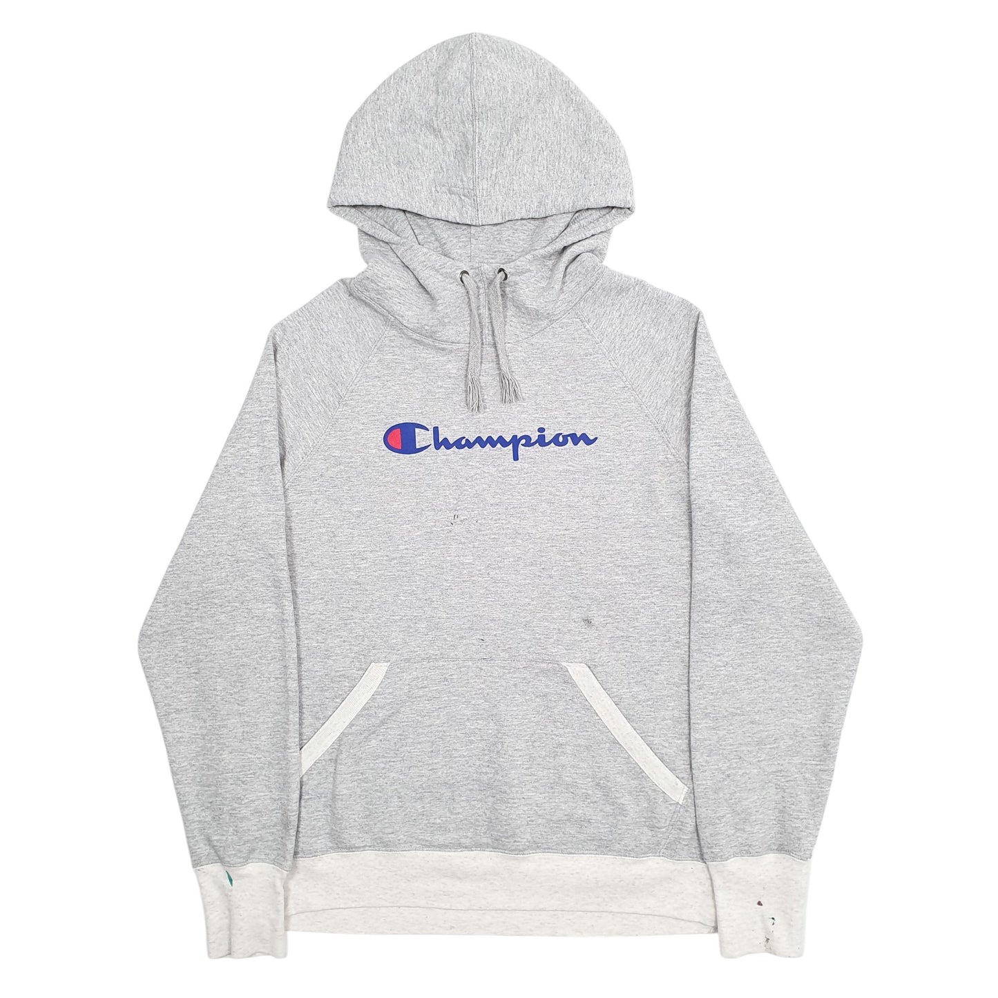 Womens Grey Champion Spellout Hoodie Jumper