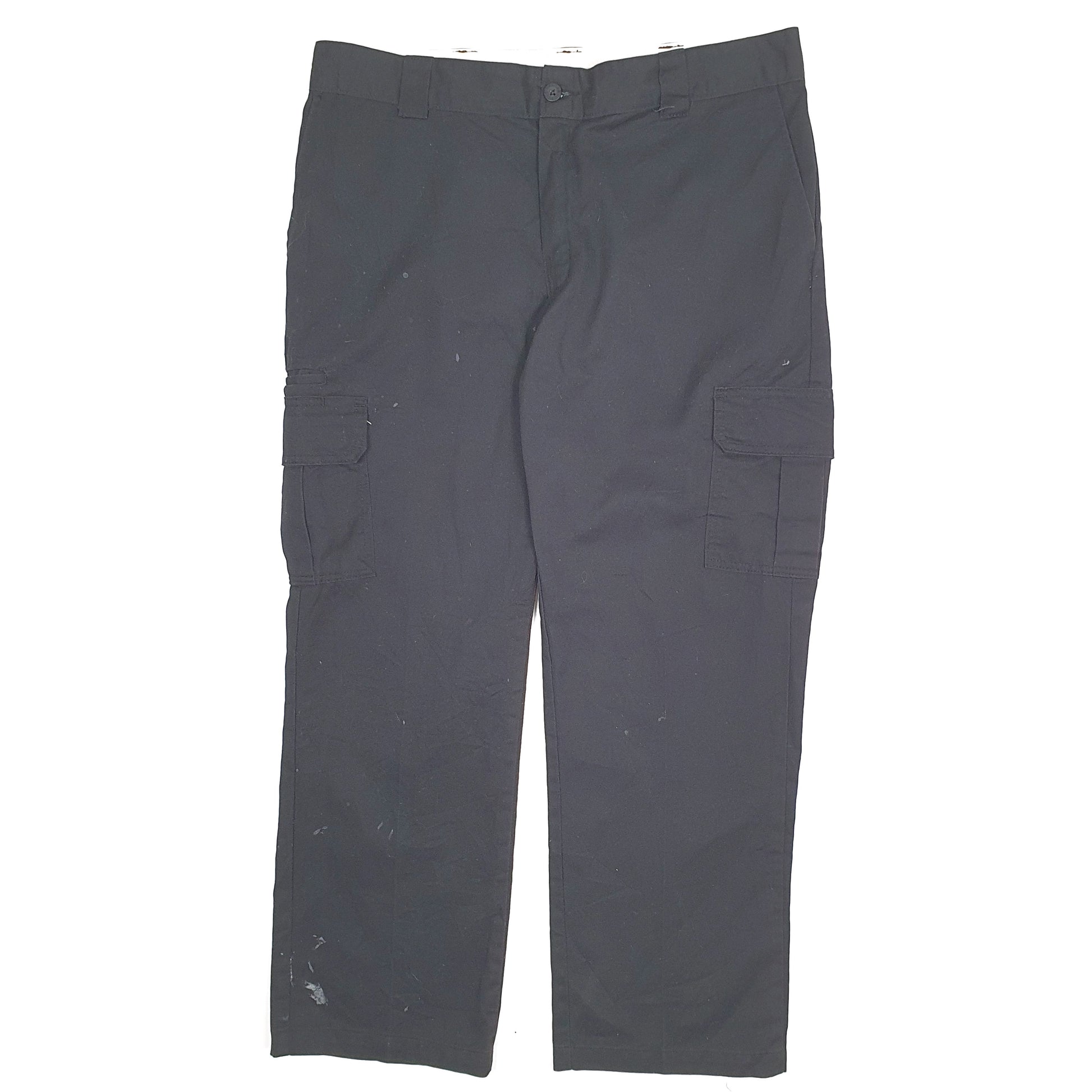 Mens Black Dickies  Cargo Trousers