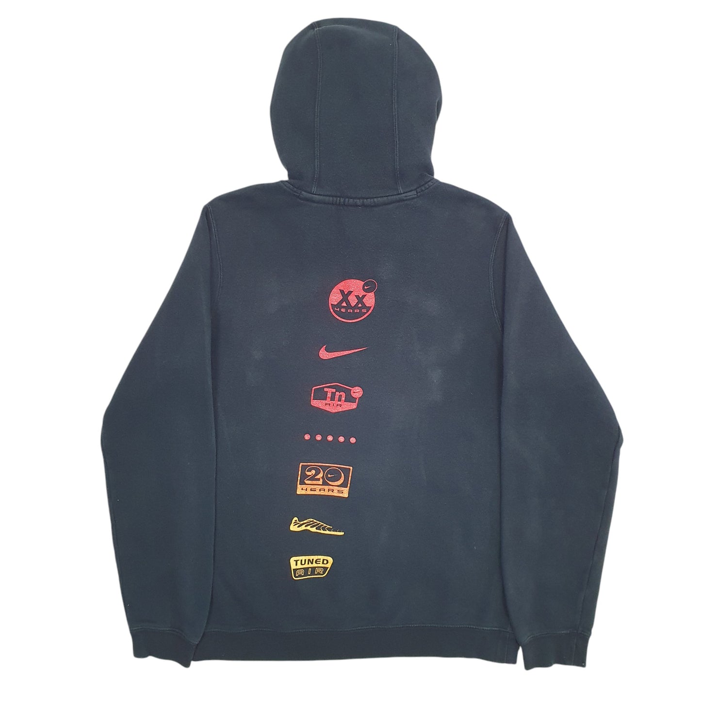 Mens Black Nike Air TN Anniversary Spellout Hoodie Jumper