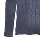 Womens Blue Nautica Knit Crewneck Jumper