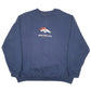 Mens Navy NFL Denver Broncos Football USA Spellout Crewneck Jumper