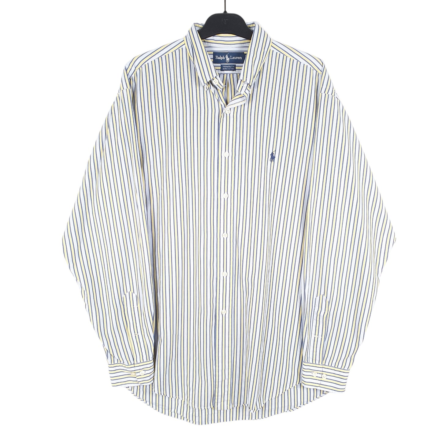 Mens Blue Polo Ralph Lauren Oxford Long Sleeve Shirt