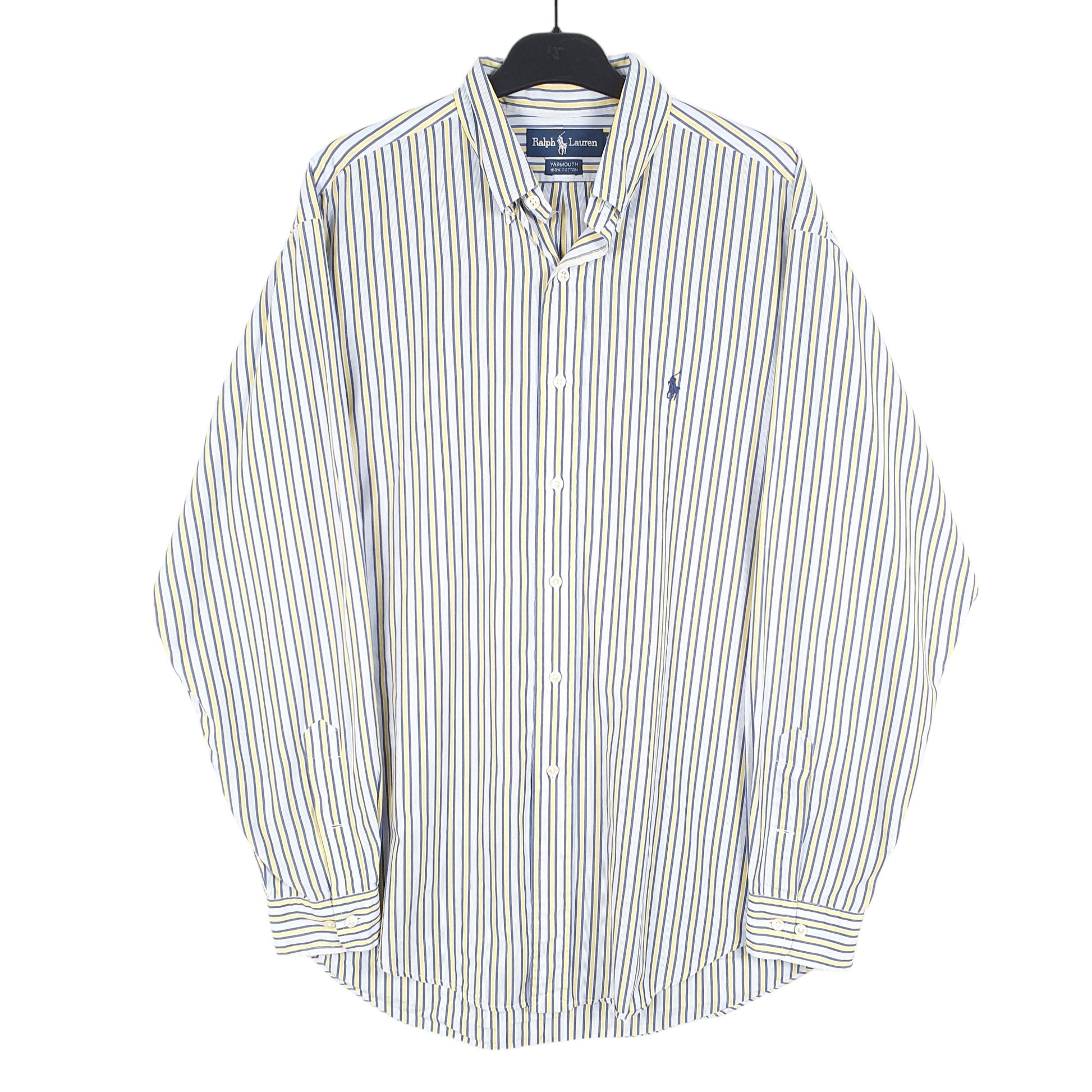Mens Blue Polo Ralph Lauren Oxford Long Sleeve Shirt