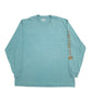 Mens Green Carhartt Spellout Long Sleeve T Shirt