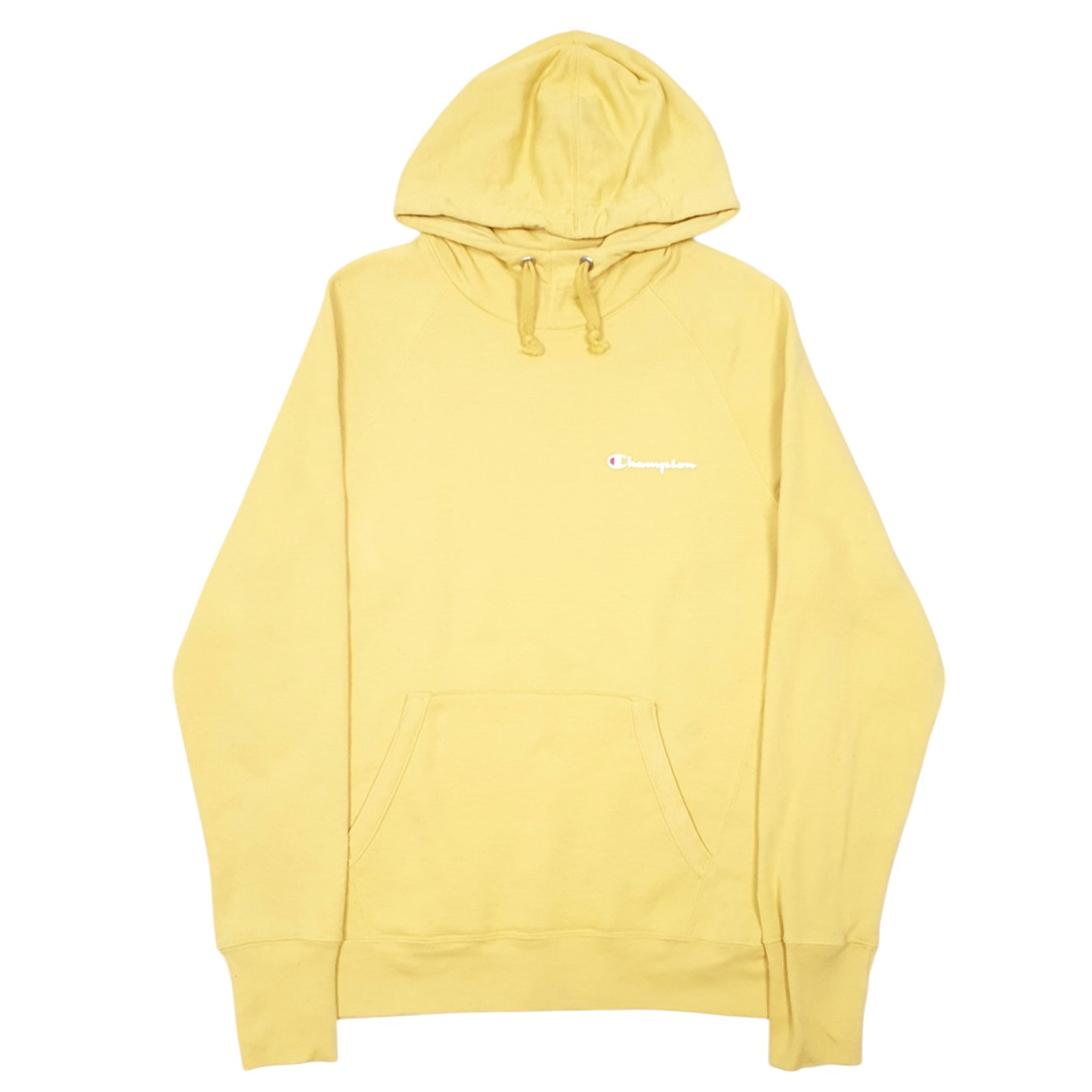 Womens Yellow Champion Raglan Hoodie Jumper