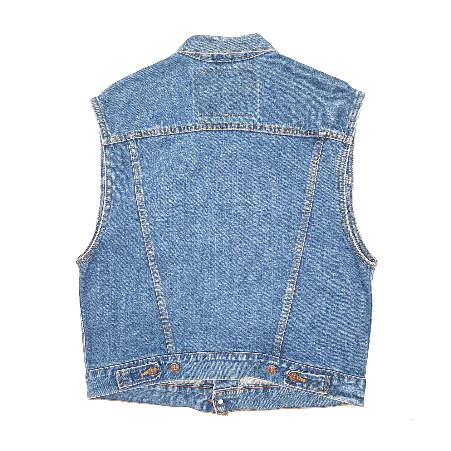 Mens Blue Levis Vintage 90s Made In USA Vest Gilet  Coat