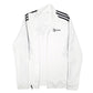 Mens White Adidas A Team First Track Top Climalite Full Zip Jumper