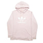 Mens Pink Adidas Spellout Hoodie Jumper