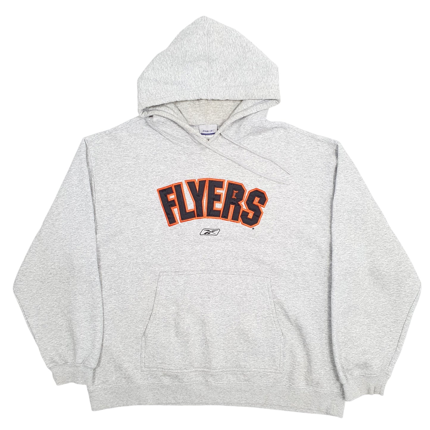 Mens Grey Reebok Philadelphia Flyers NHL Hockey Hoodie Jumper